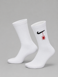 Red Spider Embroidered Socks