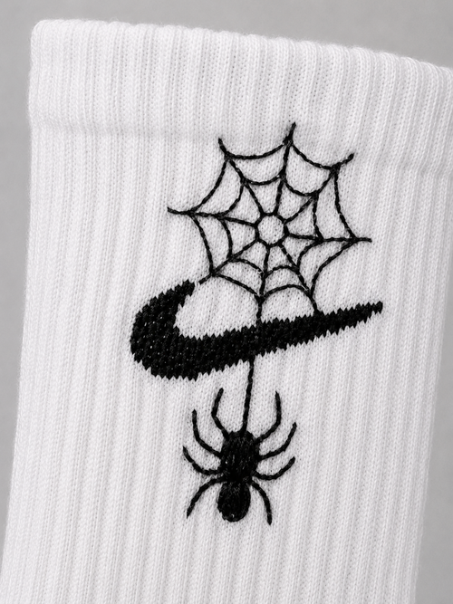 Embroidered Spider Socks
